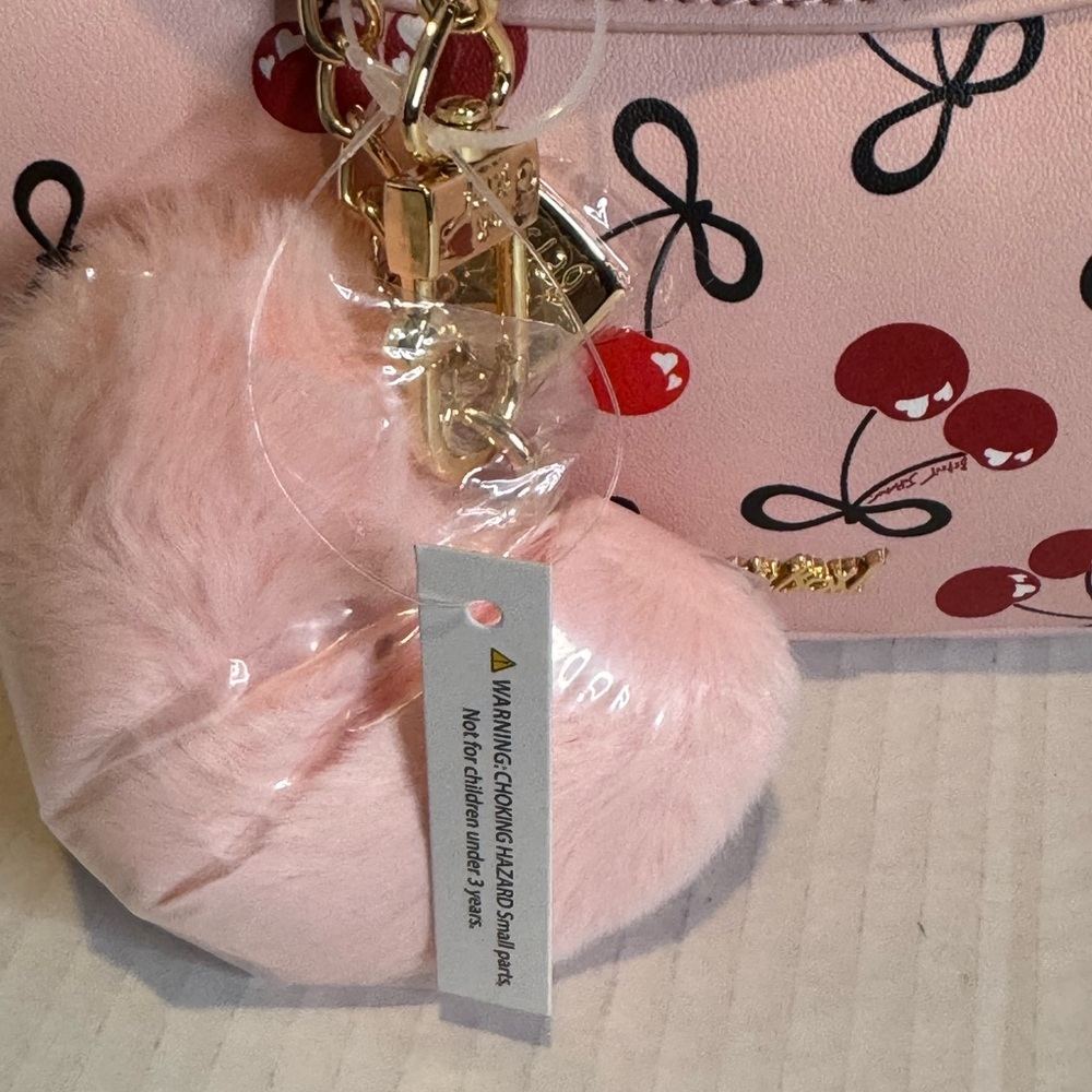 Betsey Johnson Pink and Cream Handbag - Picture 9 of 13